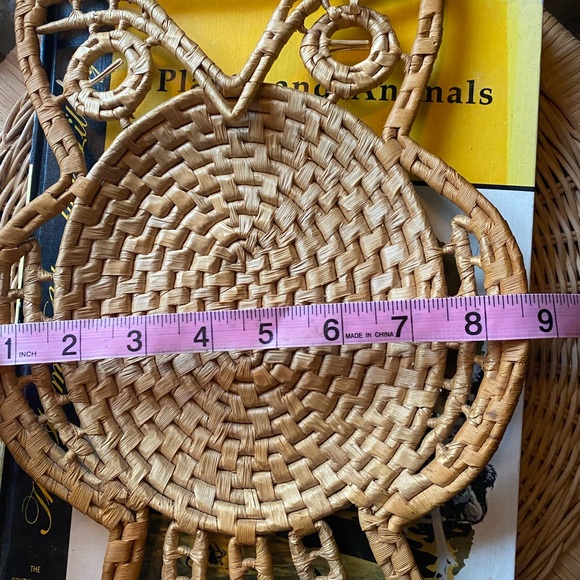 ❌NOT FOR SALE ❌Boho wicker owl wall basket - Picture 6 of 7